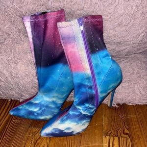 Dolls skill heeled ankle boots